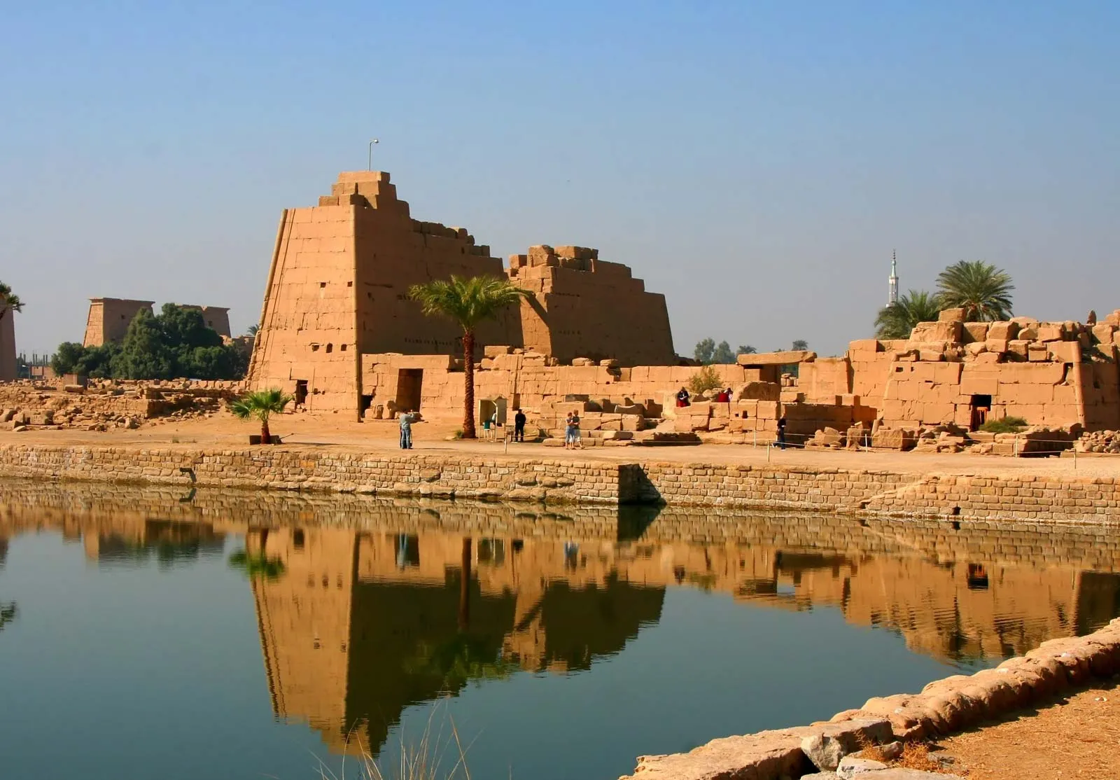 The majestic columns of the Great Hypostyle Hall at Karnak Temple 