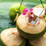 Es Kelapa Muda Segar: Minuman tradisional yang menyegarkan dengan air kelapa muda, daging kelapa lembut